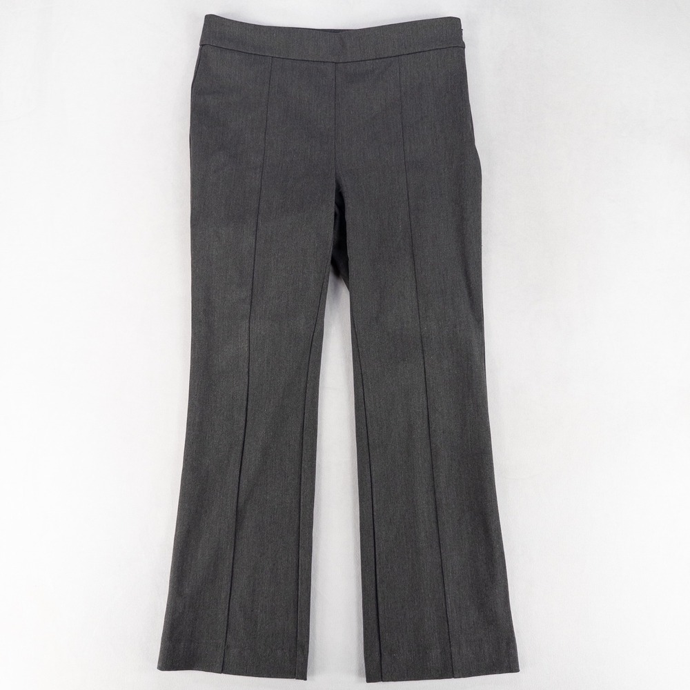 Ann Taylor Womens Dress Pants 6 Gray Stretch Seam Front Office Career Trousers